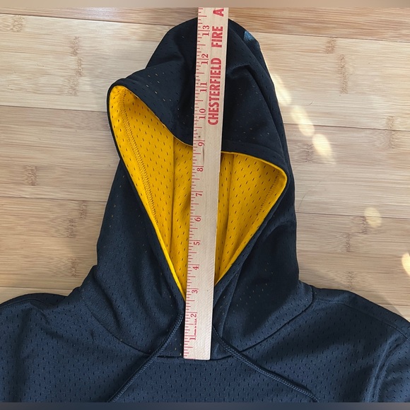 Mitchell & Ness Pittsburgh Steelers Troy Polamalu Black Mesh Hoodie T-Shirt|Sz:M - Picture 8 of 16
